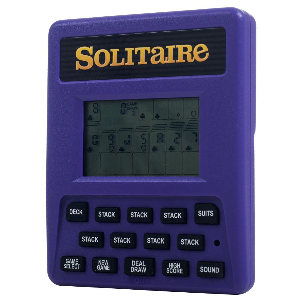 Solitaire Hand Held Handheld Electronic Arcade Travel Game Kids Games Screen Toy 