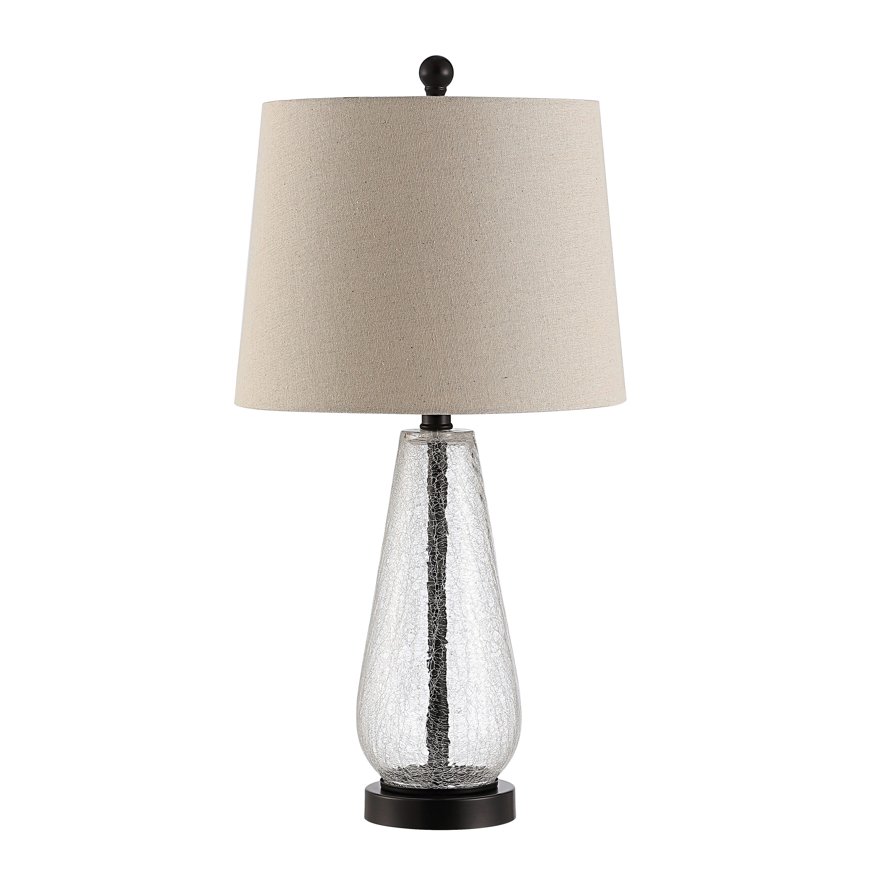 clear hobnail lamp