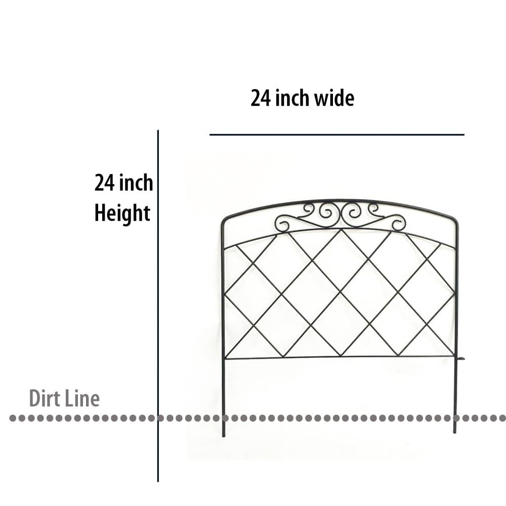 Garden Accents 24-In X 24-In Border Fence In The Garden Fencing ...