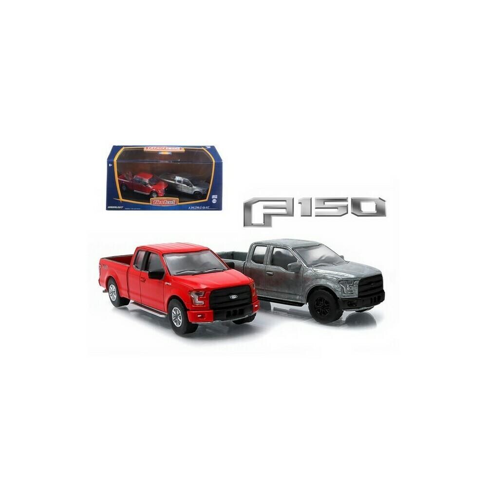 2015 Ford F-150 Pickup Trucks Hobby Only Exclusive 2 Cars Set 1/64 car by Greenlight 29828