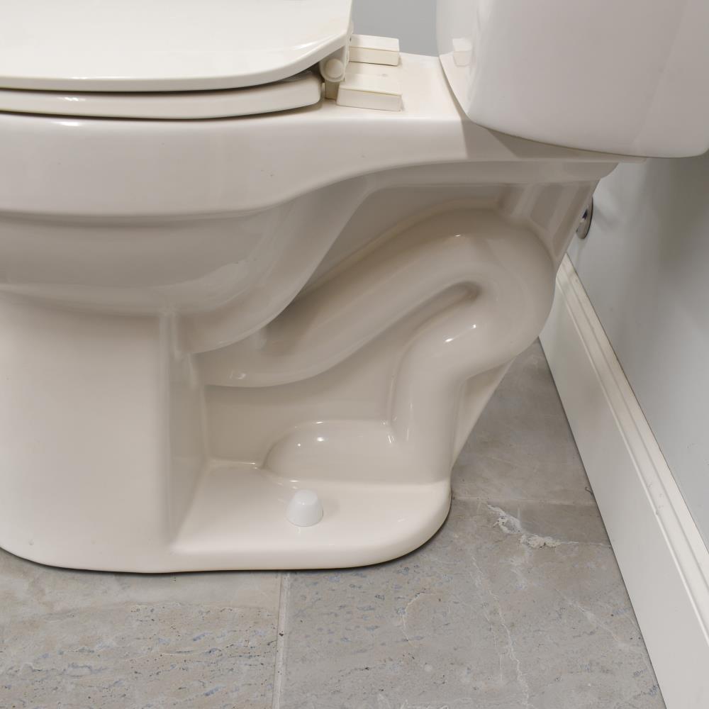 Set of 4 for 2 Toilets White Push-On Toilet Bolt Caps 