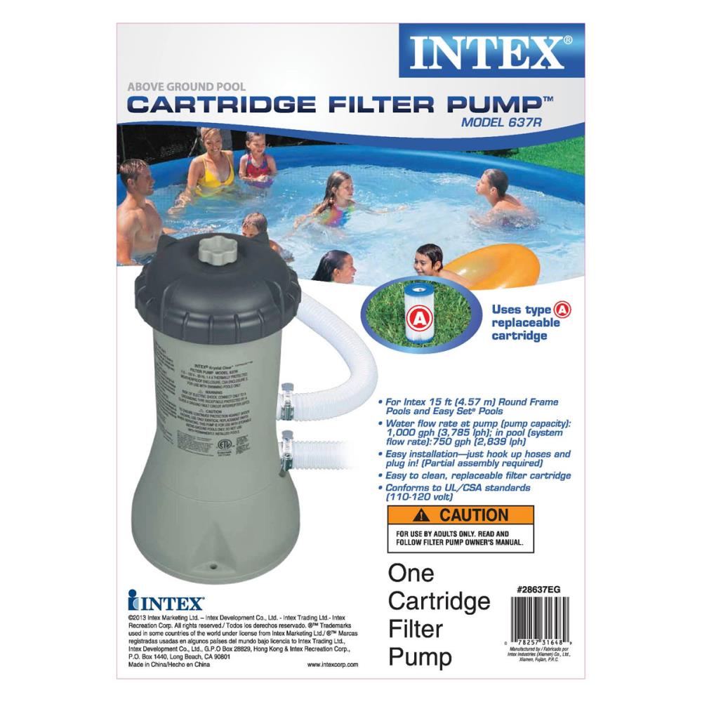 Details about   Intex Easy Set Pool 1000 GPH Filter Pump Housing & Motor Only 11469EG NEW 