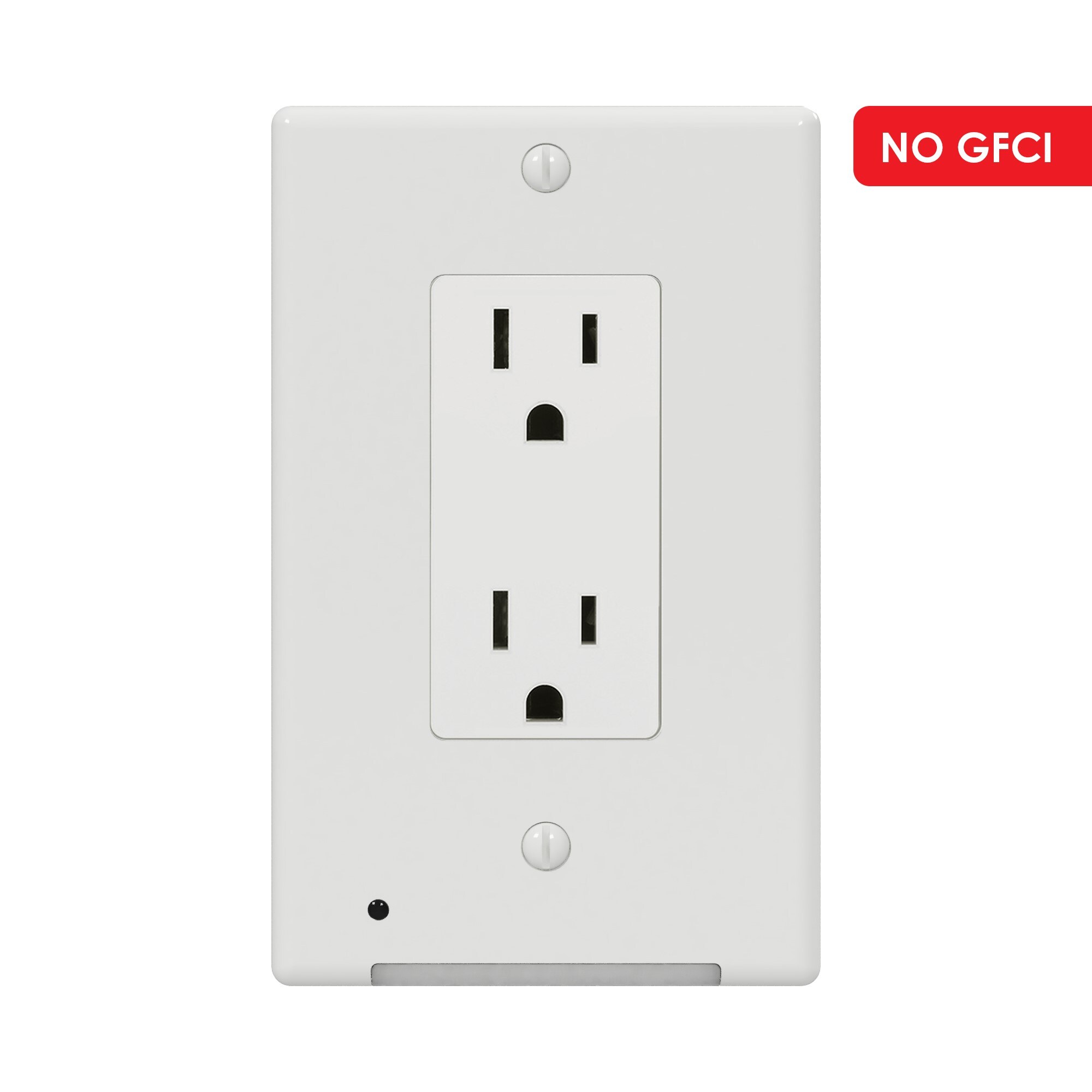 Ved lov nitrogen rod Westek LumiCover 1-Gang Lighted Standard Decorator Wall Plate, White in the Wall  Plates department at Lowes.com