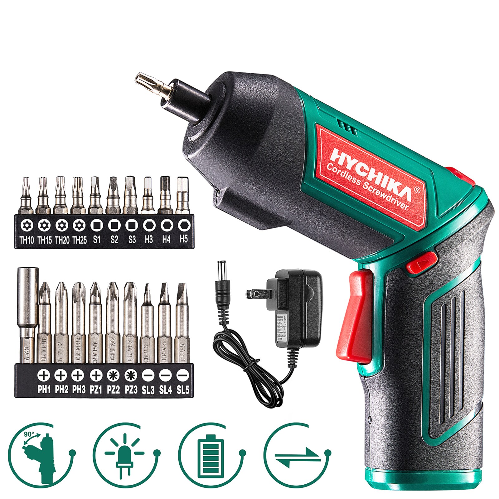 12PC RECHARGEABLE CORDLESS ELECTRIC SCREWDRIVER POWER 3.6v rechargeable 