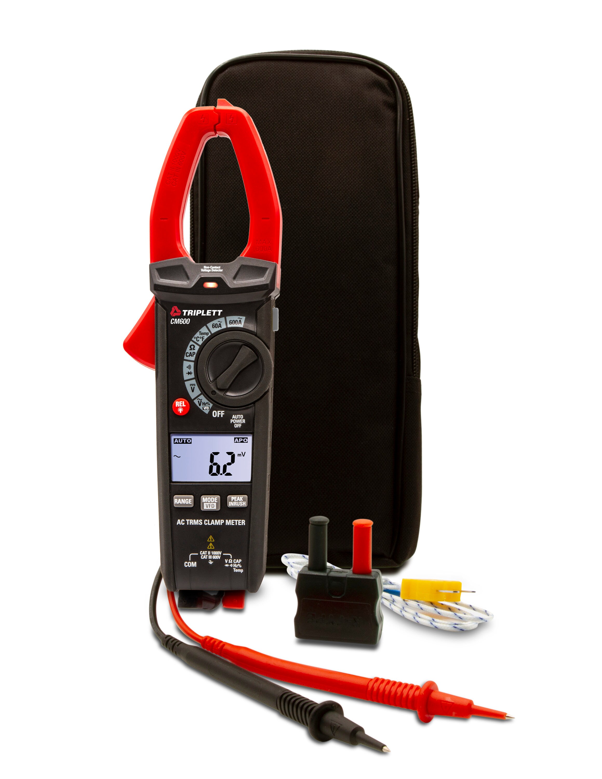 Electrical Tester Digital Clamp Meter Dual Display With Backlight Auto Range 1pc 