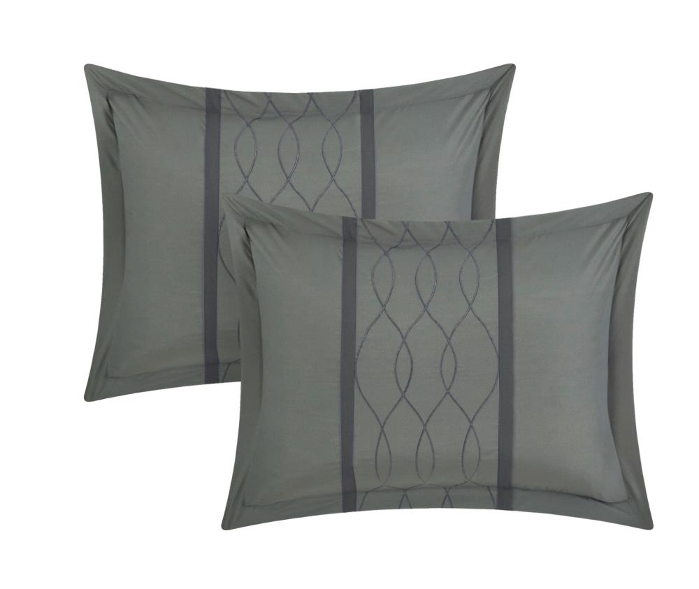 Chic Home CS2875-AN Dinah 24 Piece Bed in A Bag Comforter Set Grey King