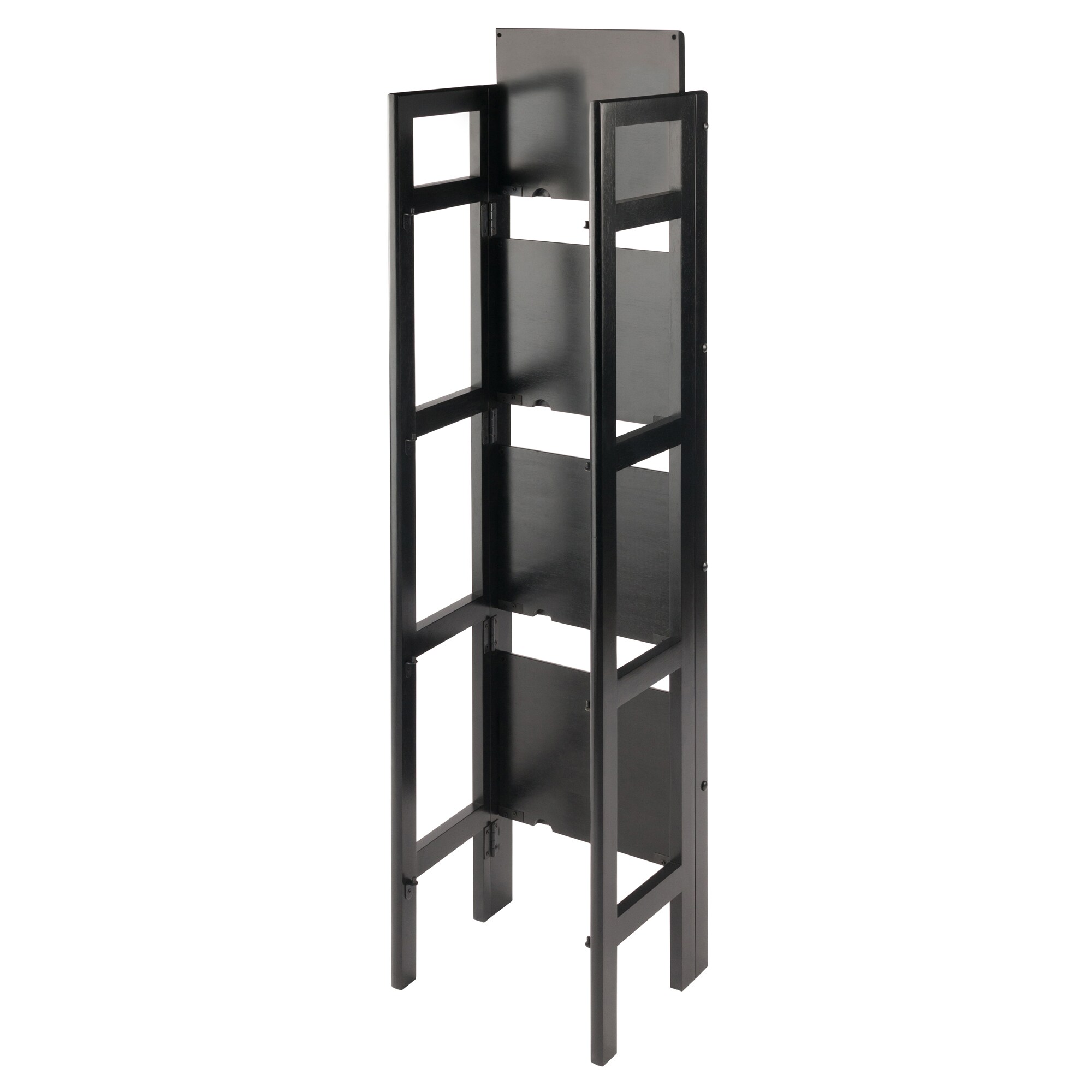 Details about   Winsome Mission 4-Tier Folding Bookcase in Natural 