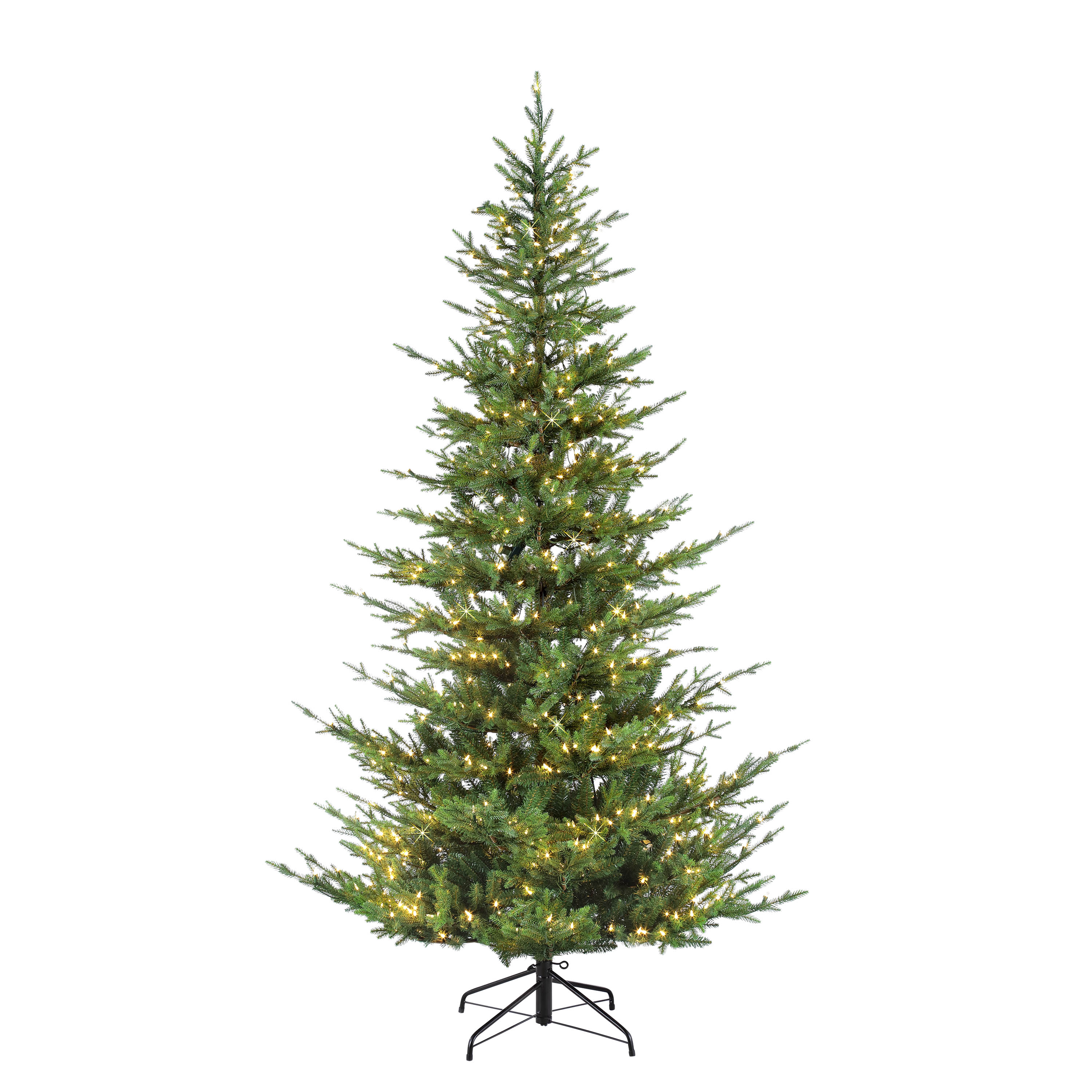 Puleo International 7.5 ft Aspen Fir Artificial Christmas Tree with 700 Warm 