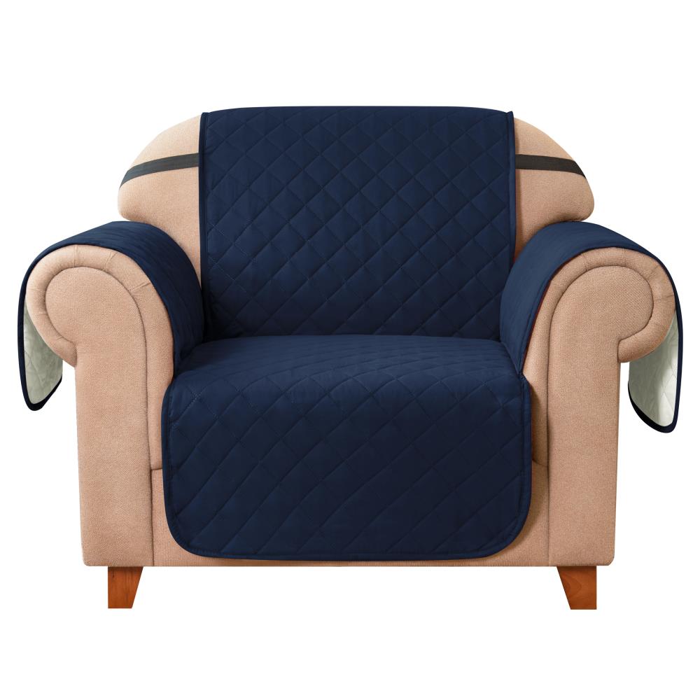 navy armchair slipcover