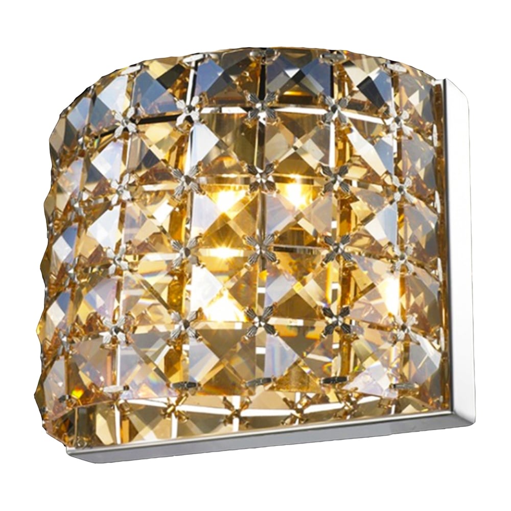 crystal beaded wall sconce