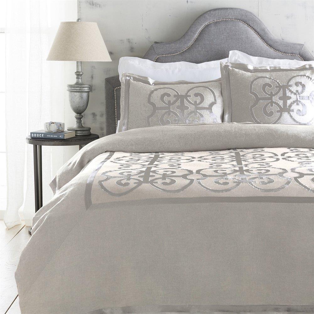 versailles natural reversible duvet cover and pillowcase set