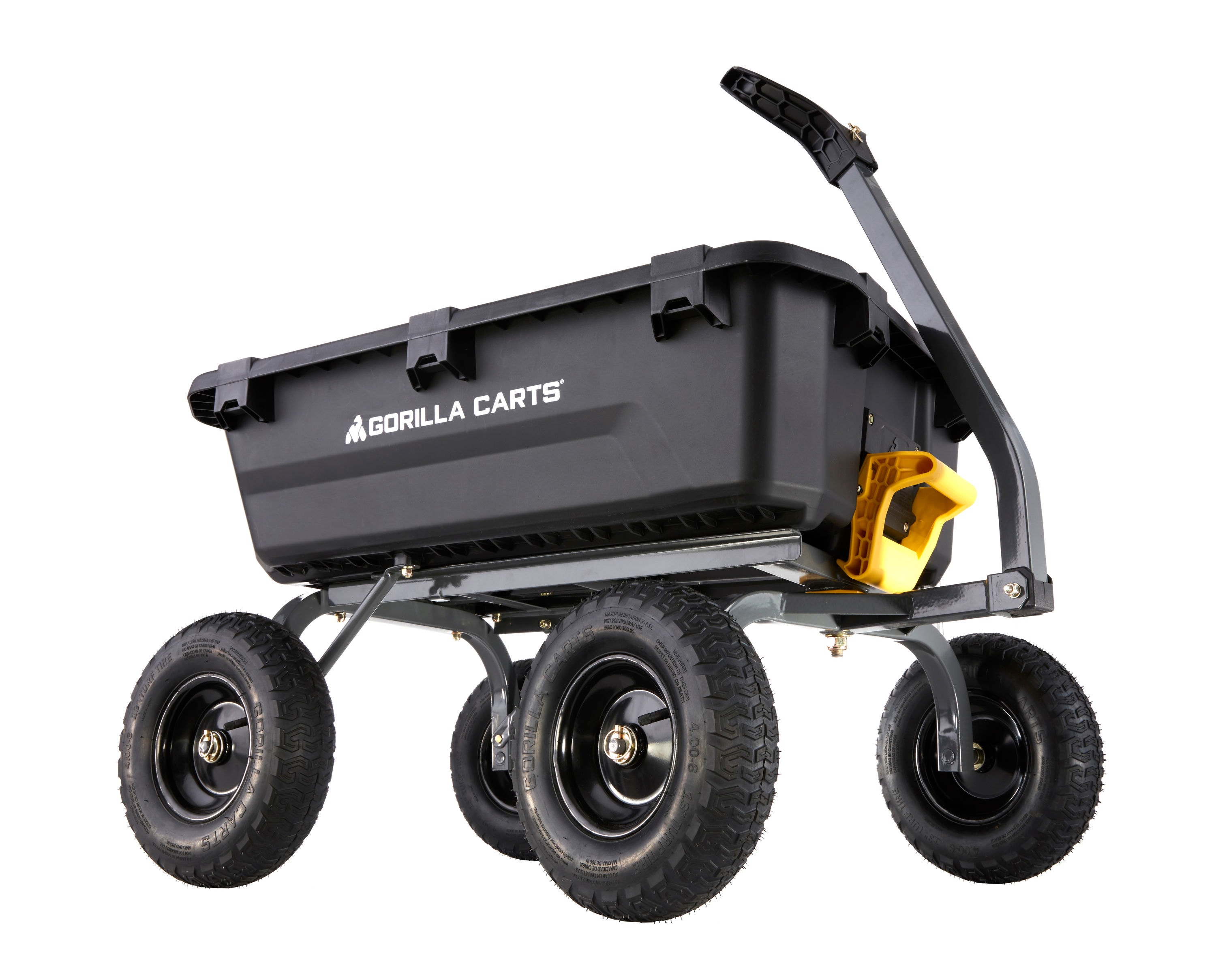 Poly Dump Cart Wagon Garden Wheelbarrow Yard Lawn Utility Farm Gorilla Carts 