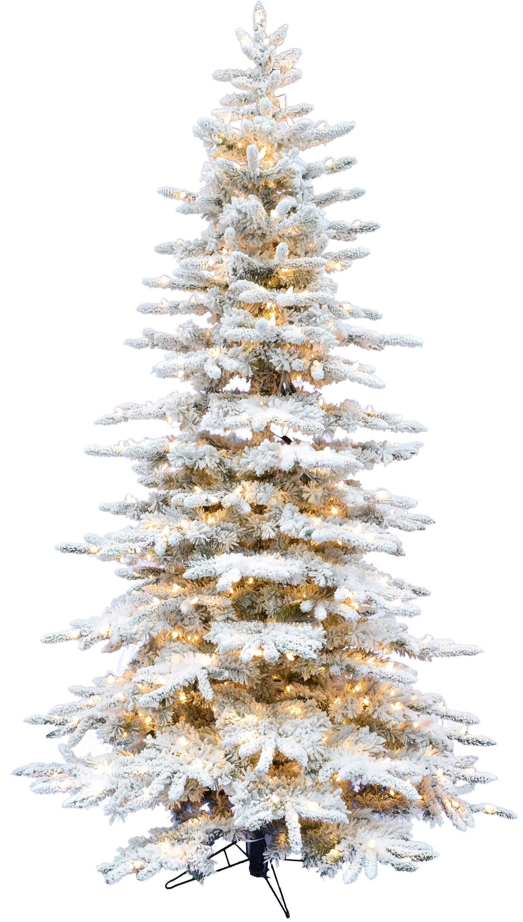 Mountain Animal Silhouette Metal Christmas Ornaments 4-Piece 