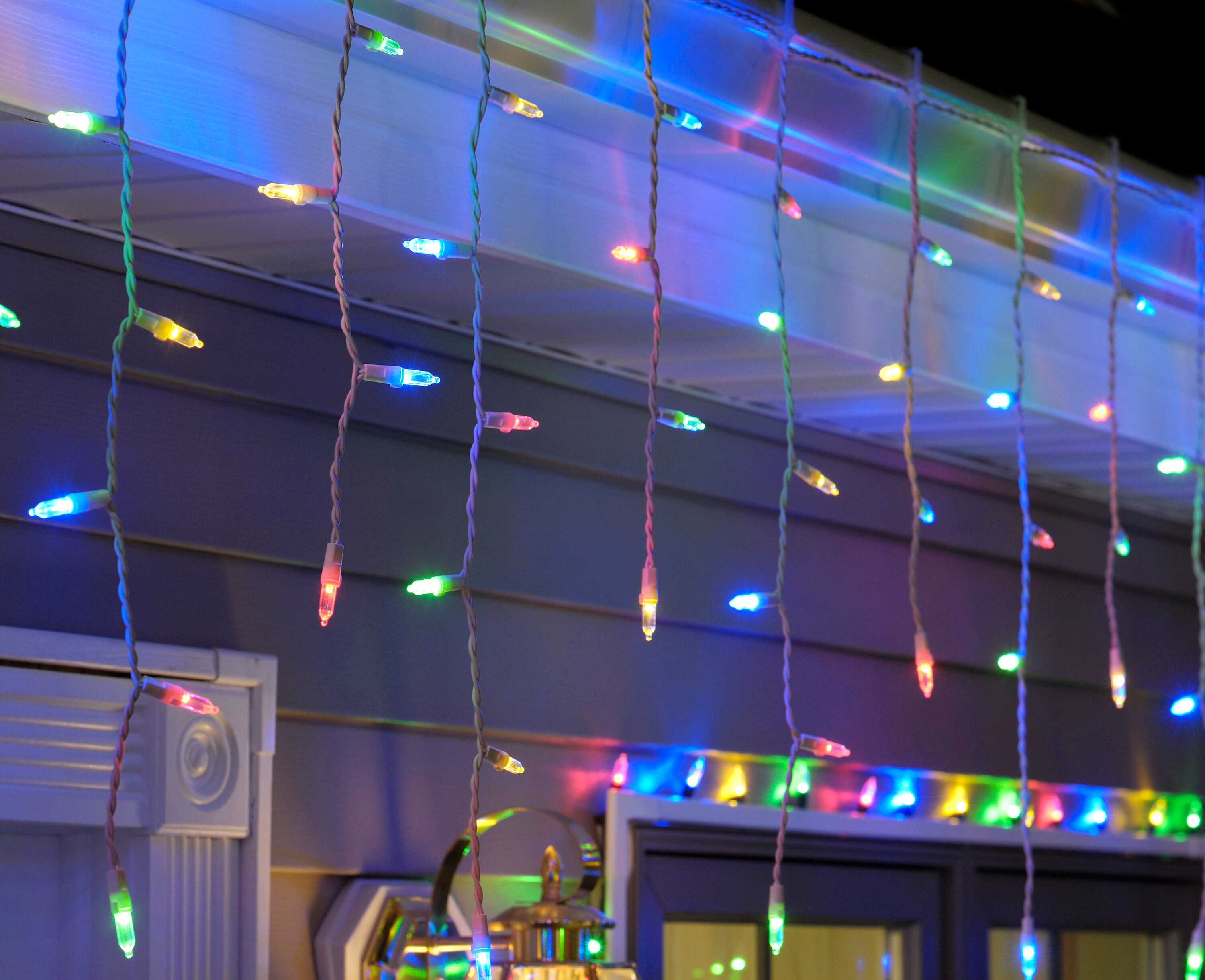 Multi Color Icicle Led Christmas Lights 