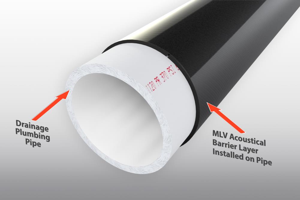 Made in USA Noise Grabber 1 LB Mass Loaded Vinyl 4' x 4' Roll - 26 STC MLV 