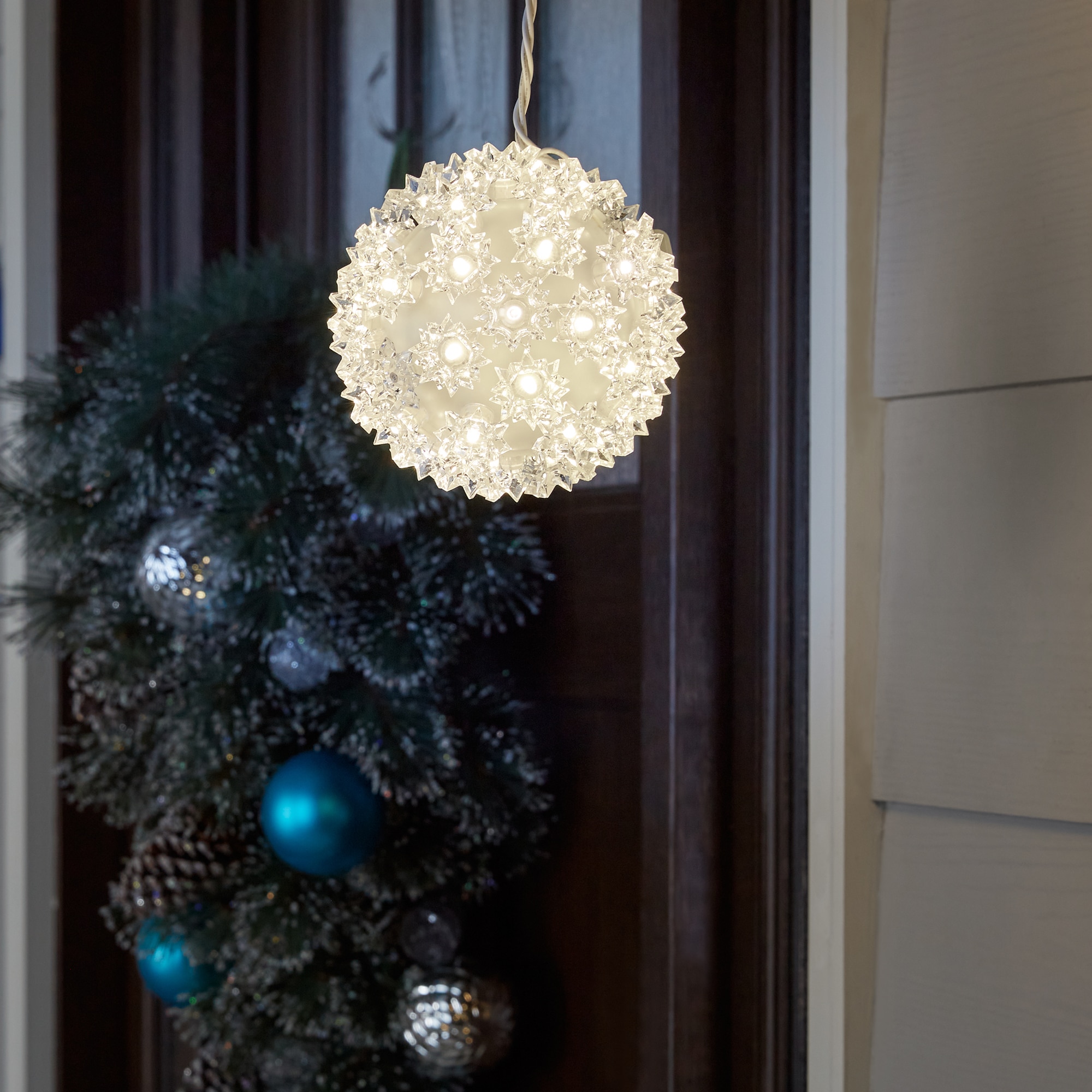 2 GE 50ct LED Super Sphere 5.5in Ball Warm White Light Christmas for sale online 