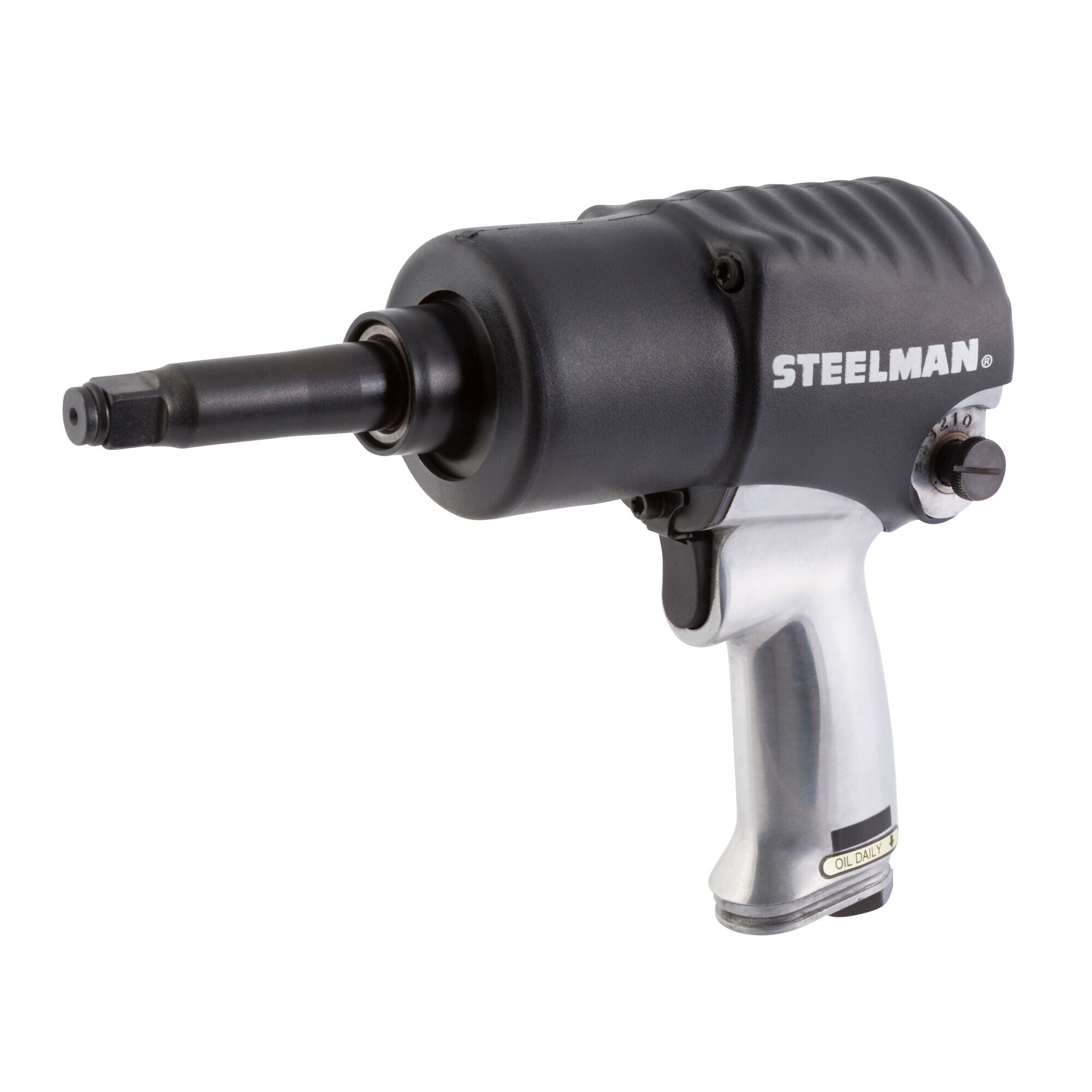 Steel Core 3/4 inch Heavy Duty Pistol Type Air Impact Wrench 6 Torque Positions 