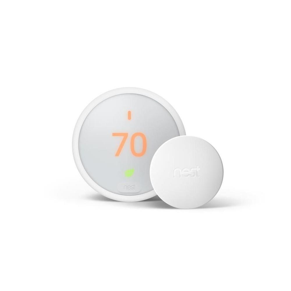 White w/Base Learning WIFI Smart D FULL KIT Google Nest Thermostat E T4001ES 