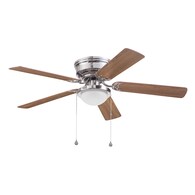Armitage 52-in Brushed Nickel LED Indoor Flush Mount Ceiling Fan with Light (5-Blade)