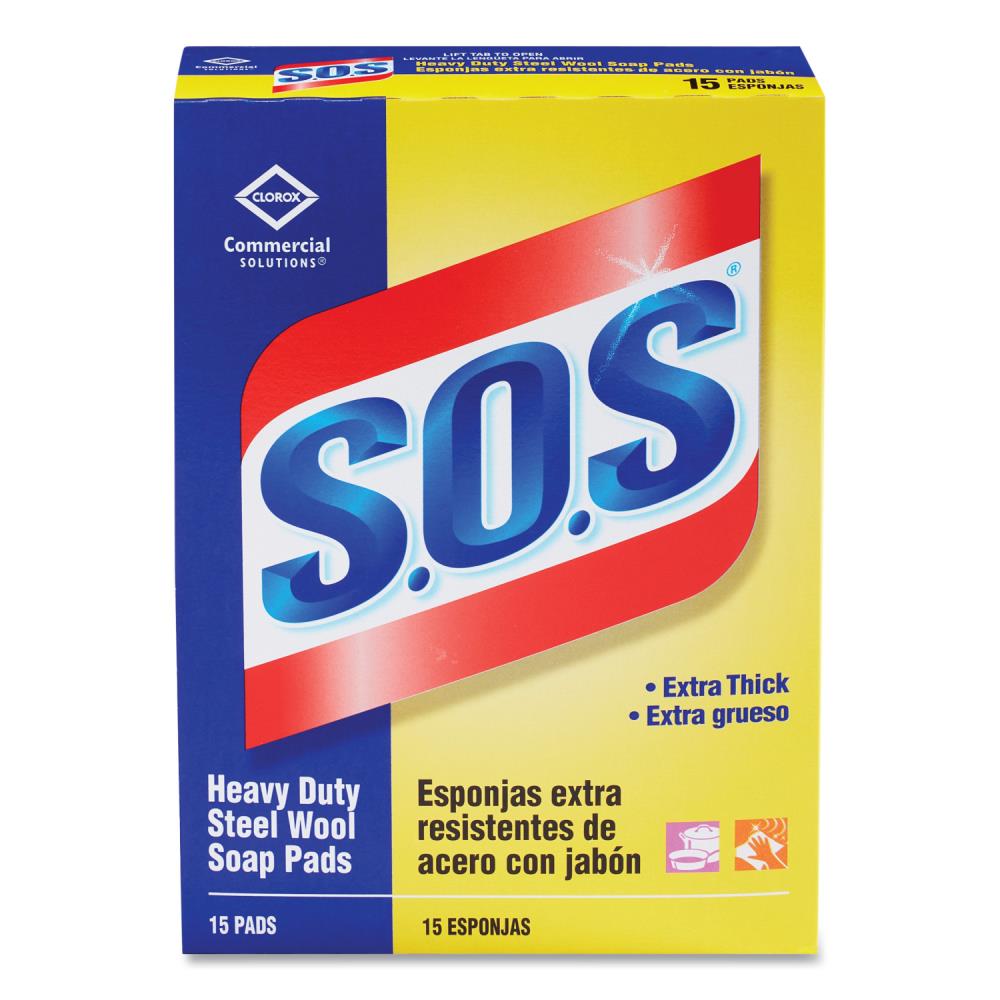 S.O.S Steel Wool Cleaning Soap Pads 10 Count Box Pack of 2 