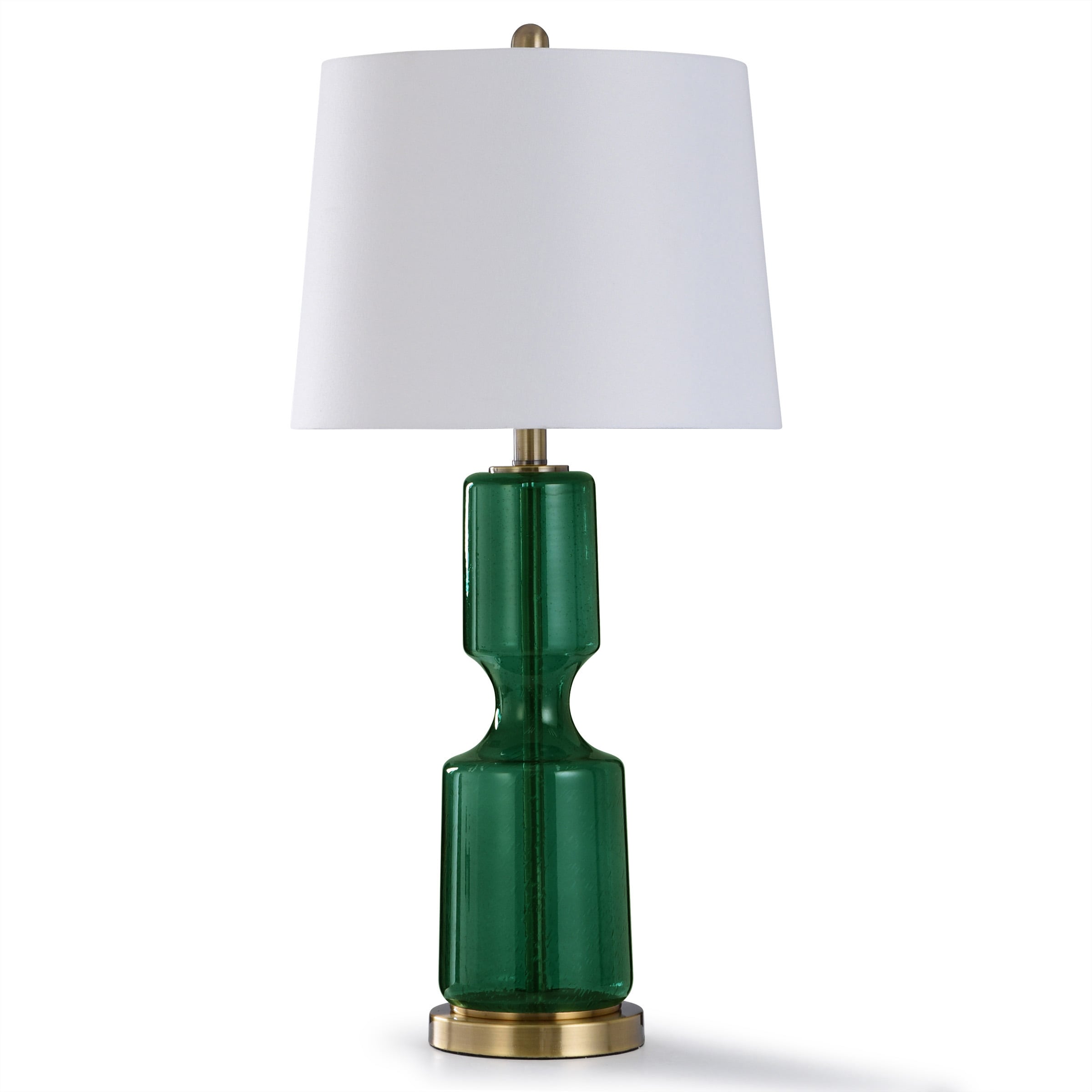 stylecraft seeded glass table lamp