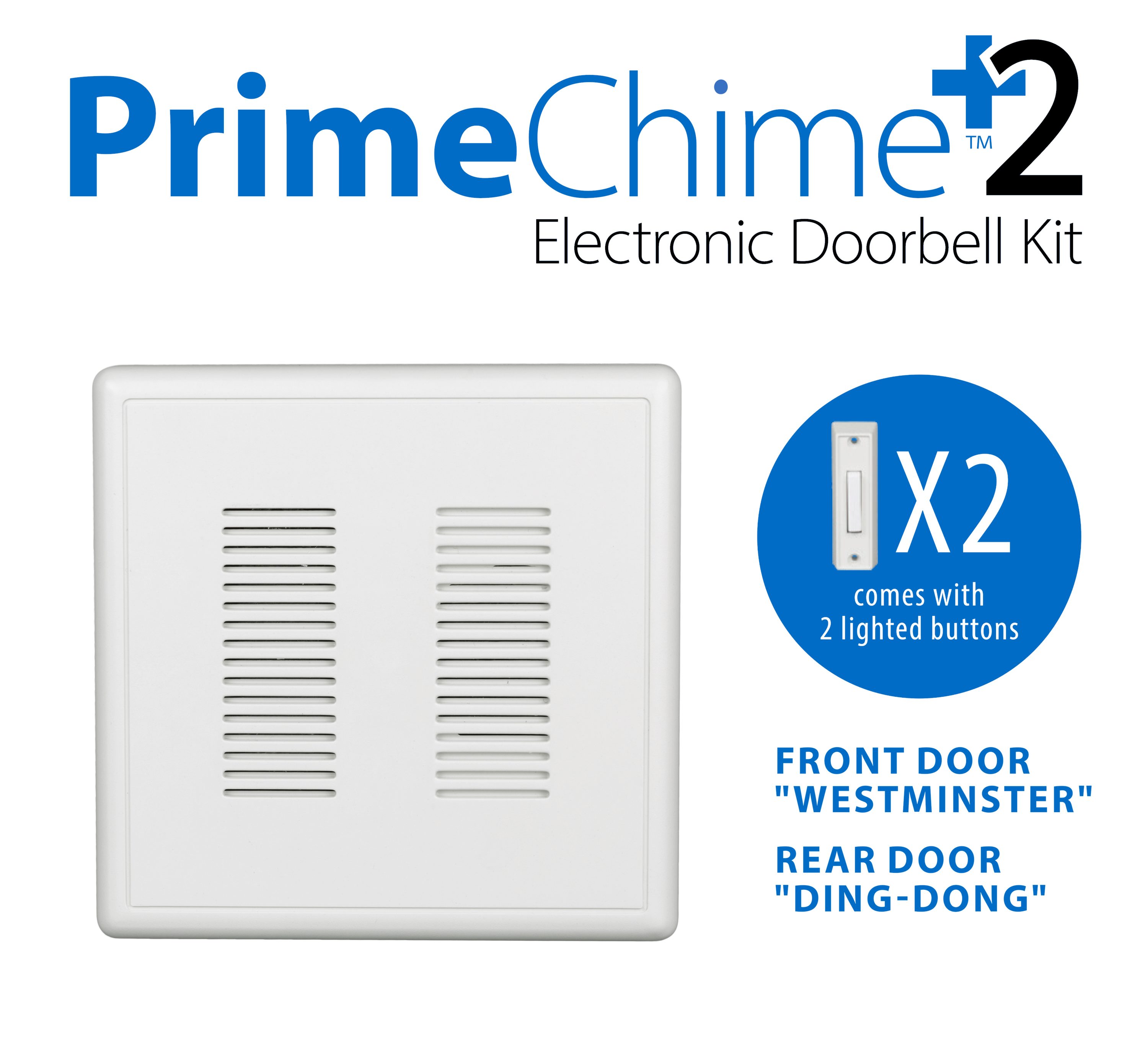 NICOR Lighting PRCP2 Primechime Plus Door Chime Kit Standard Buttons for sale online 