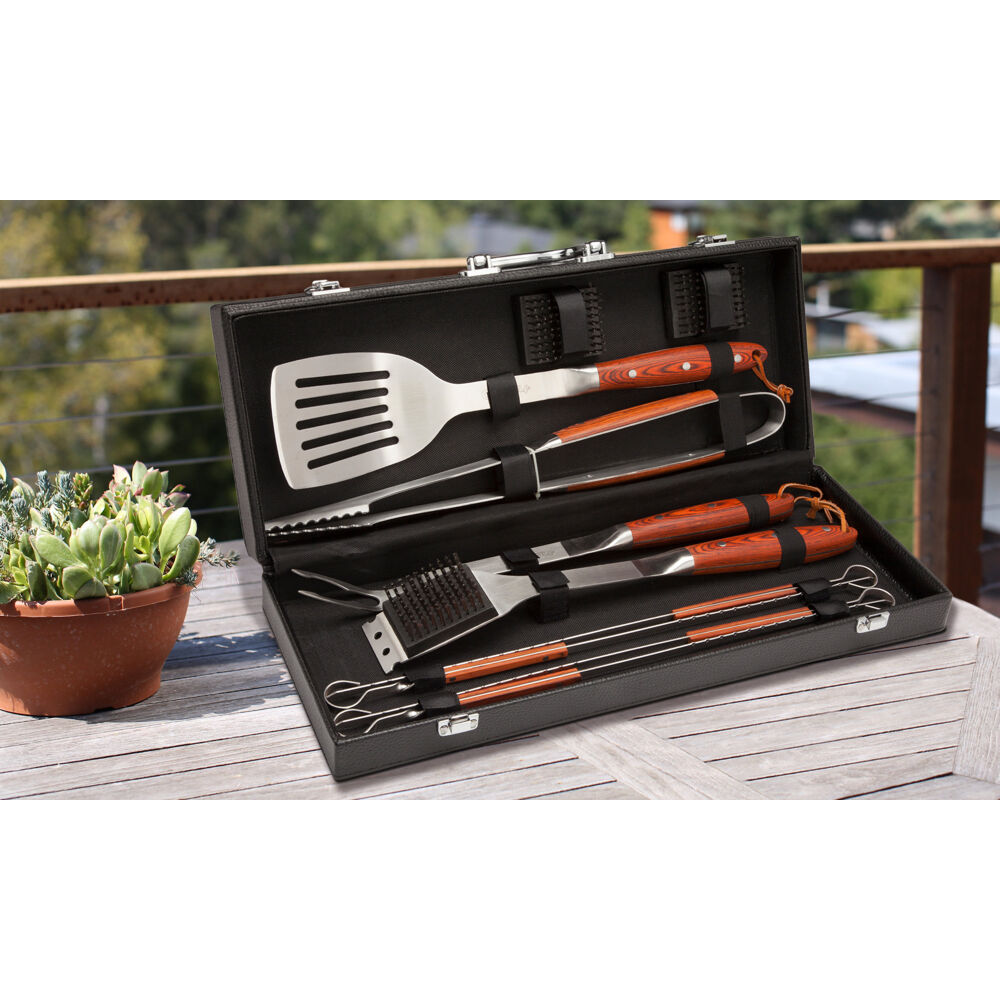 Cuisinart Cgs-2010 Premium 10-piece BBQ Grill Tool Grilling Set Classic Quality for sale online 