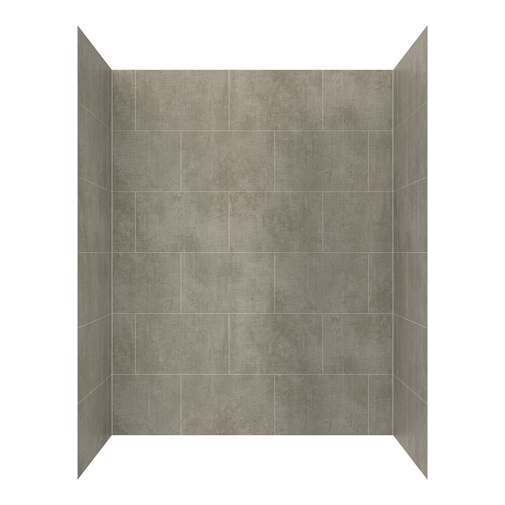 allen + roth 60in W x 32in D x 78in H Quarry Panel Kit Shower Wall