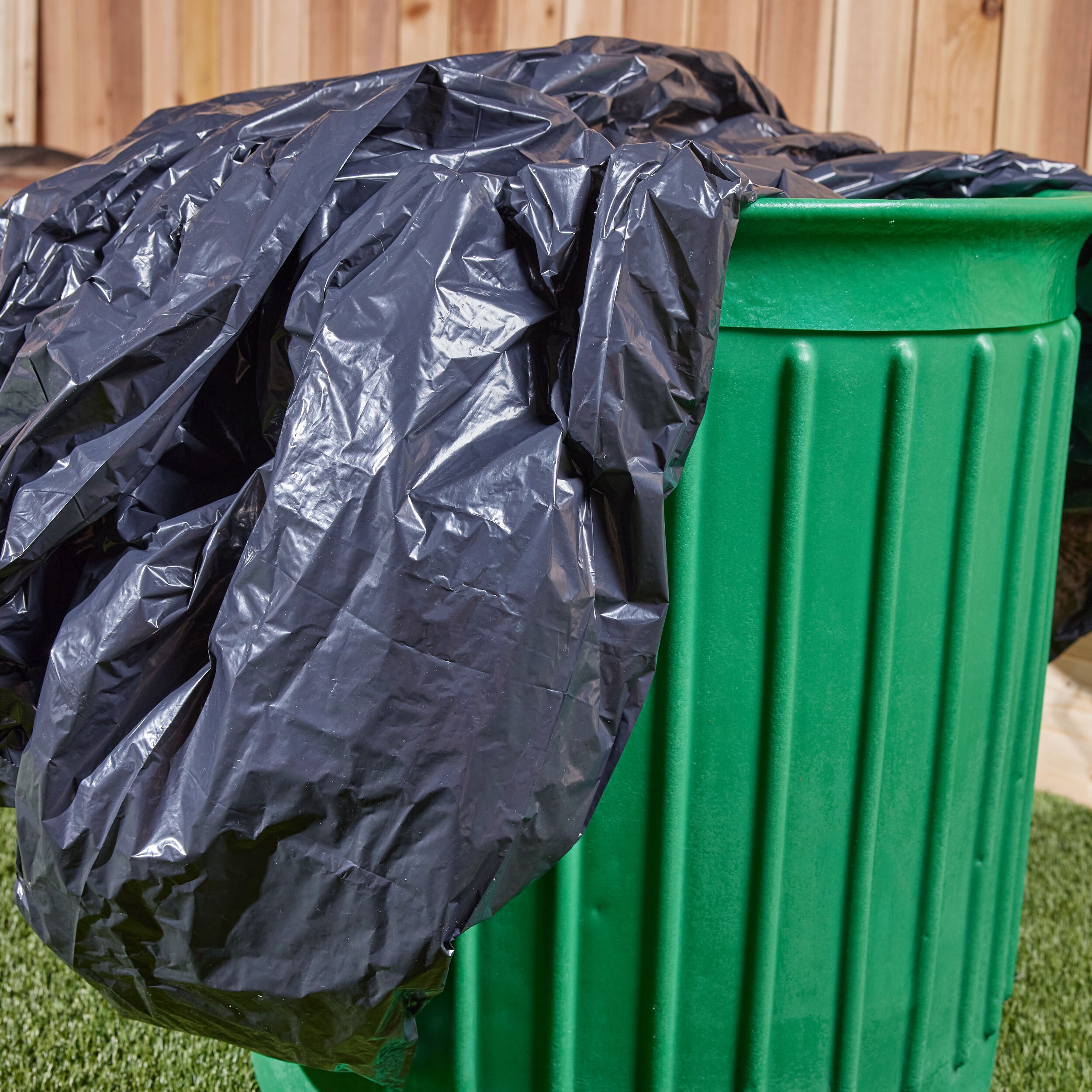 Portable Green Kitchen Garbage Trash Bag Rack Attach Holder Cabinet Cupboard 