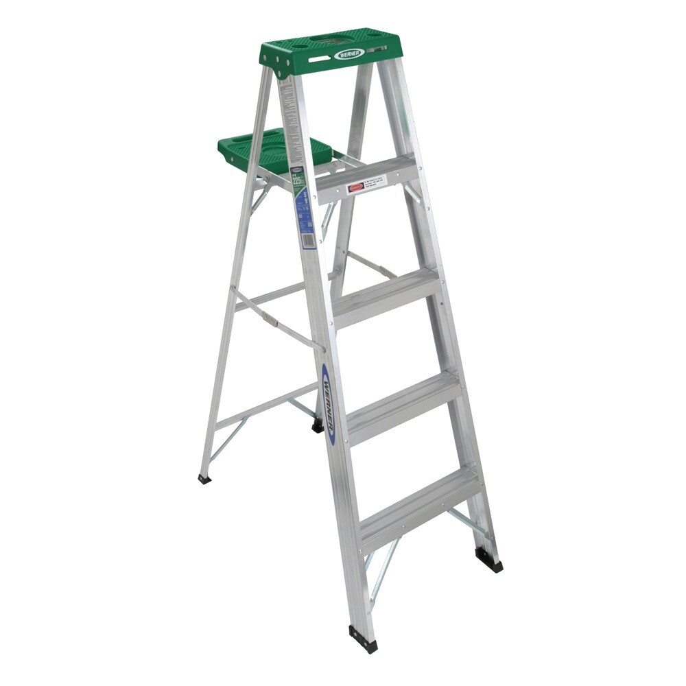 aluminum step ladder with 225 lb 5 ft load capacity type ii duty ratingslip 