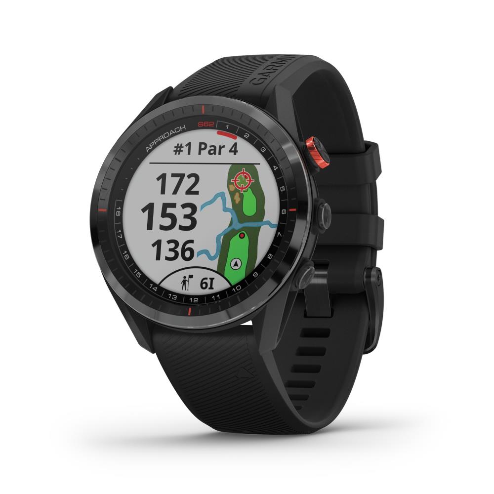 Garmin Approach S62 GPS Golf Watch (Black Bezel Black Silicone Band) in the Gear & Accessories department at Lowes.com