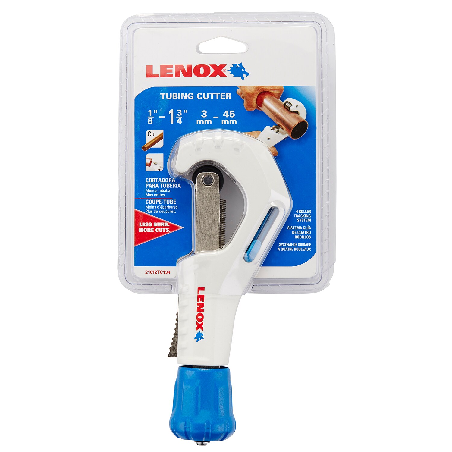 Lenox 21012TC134 Tubing Cutter 1/8 to 1-3/4 Inch 3-45mm 