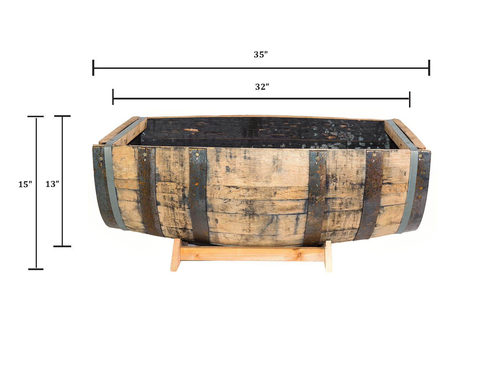 Whisky Barrel oak planter/tub 