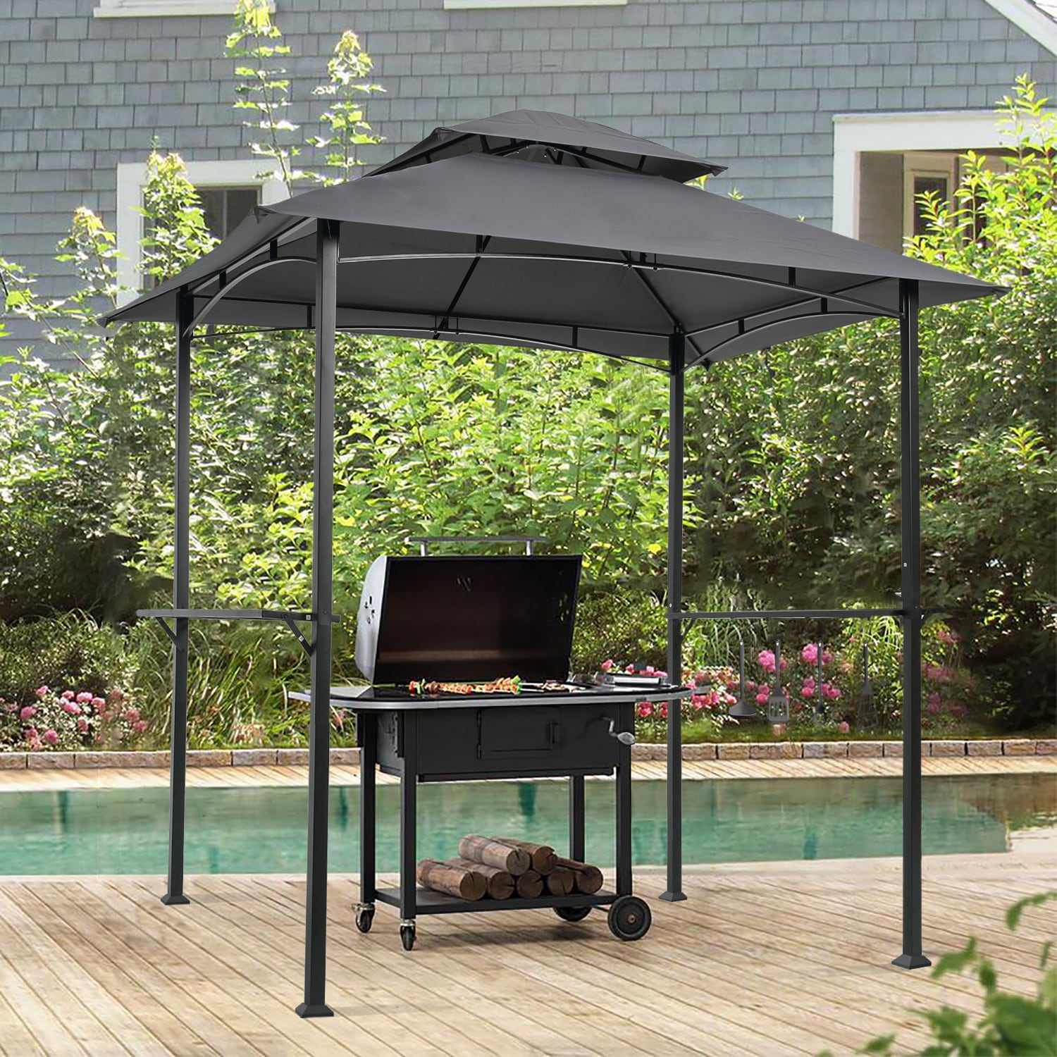 New Gazebo Canopy bbq gazebo Outdoor patio Party tent grill gazebo Garden Top 