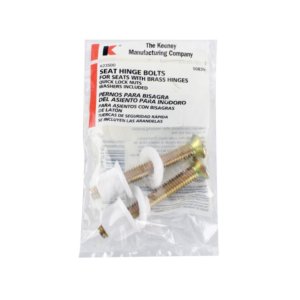 KAP22BF Gold Toilet Seat Hinges Round With Screws & Fixings 