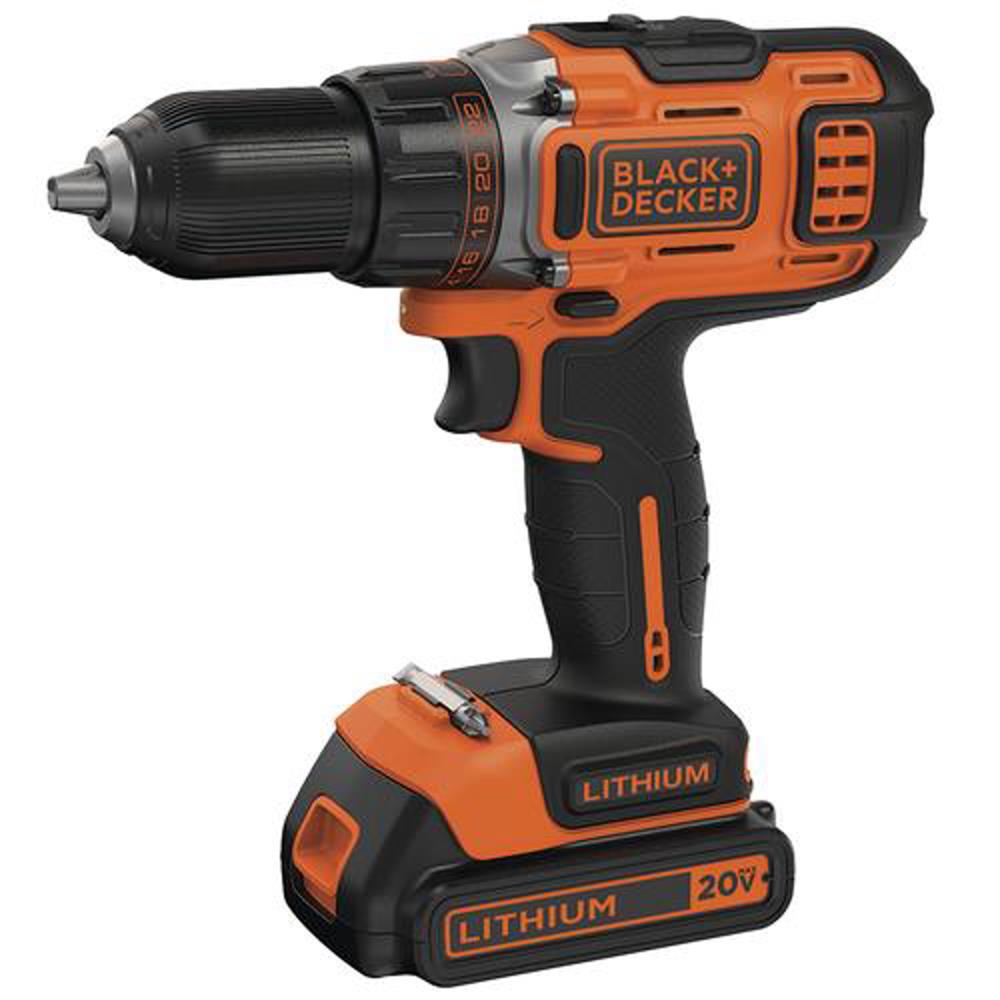 Black & Decker 20v Lithium Drill/Driver Battery Included 