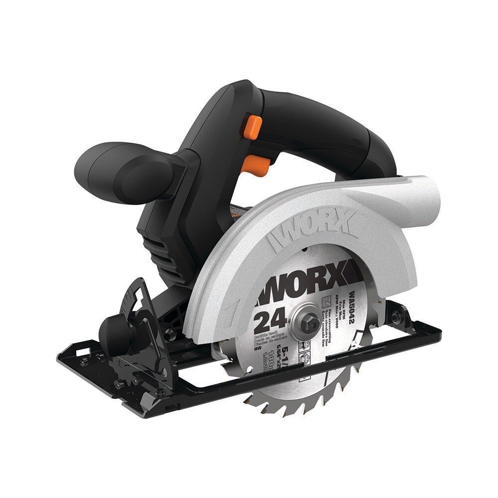 WORX Power Share 20-volt 5-1/2-in Cordless Circular Saw in the 