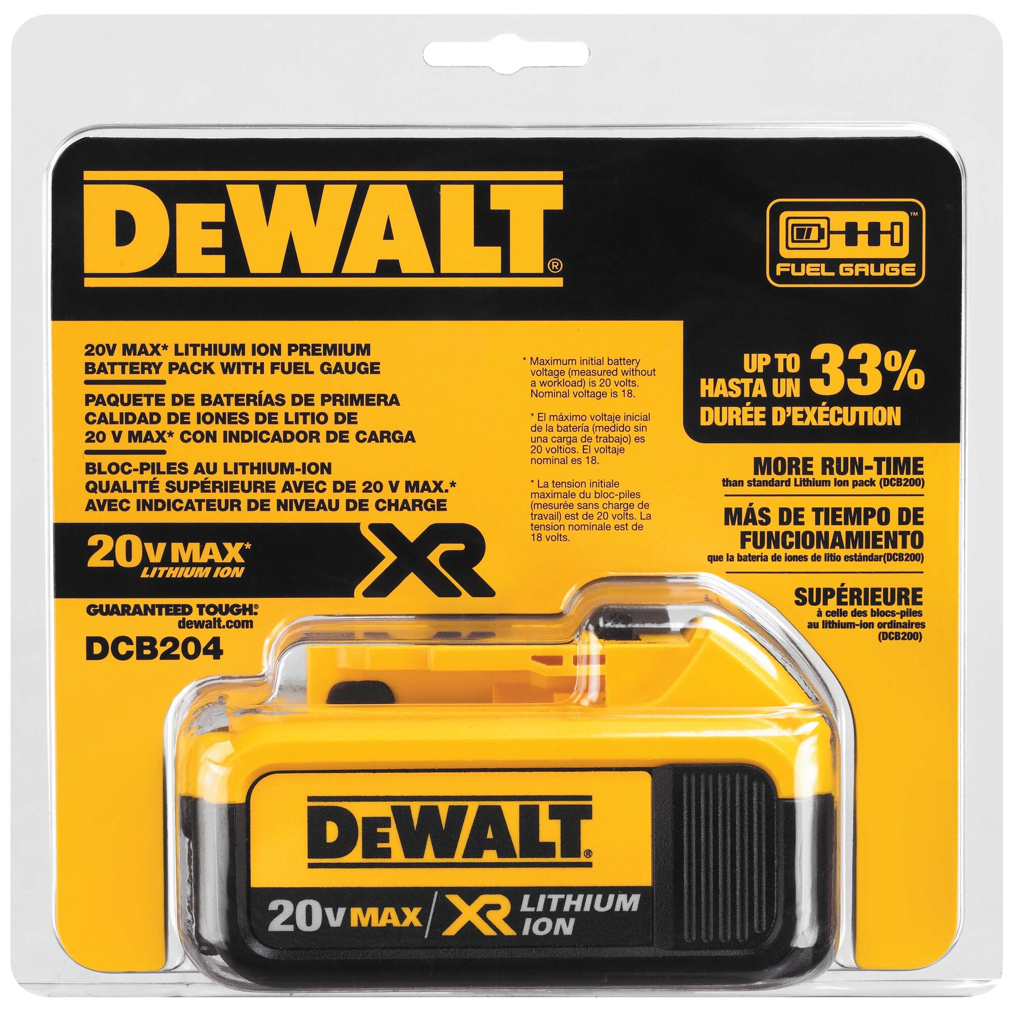 DEWALT XR 4 Amp-Hour; Lithium Power Tool Battery