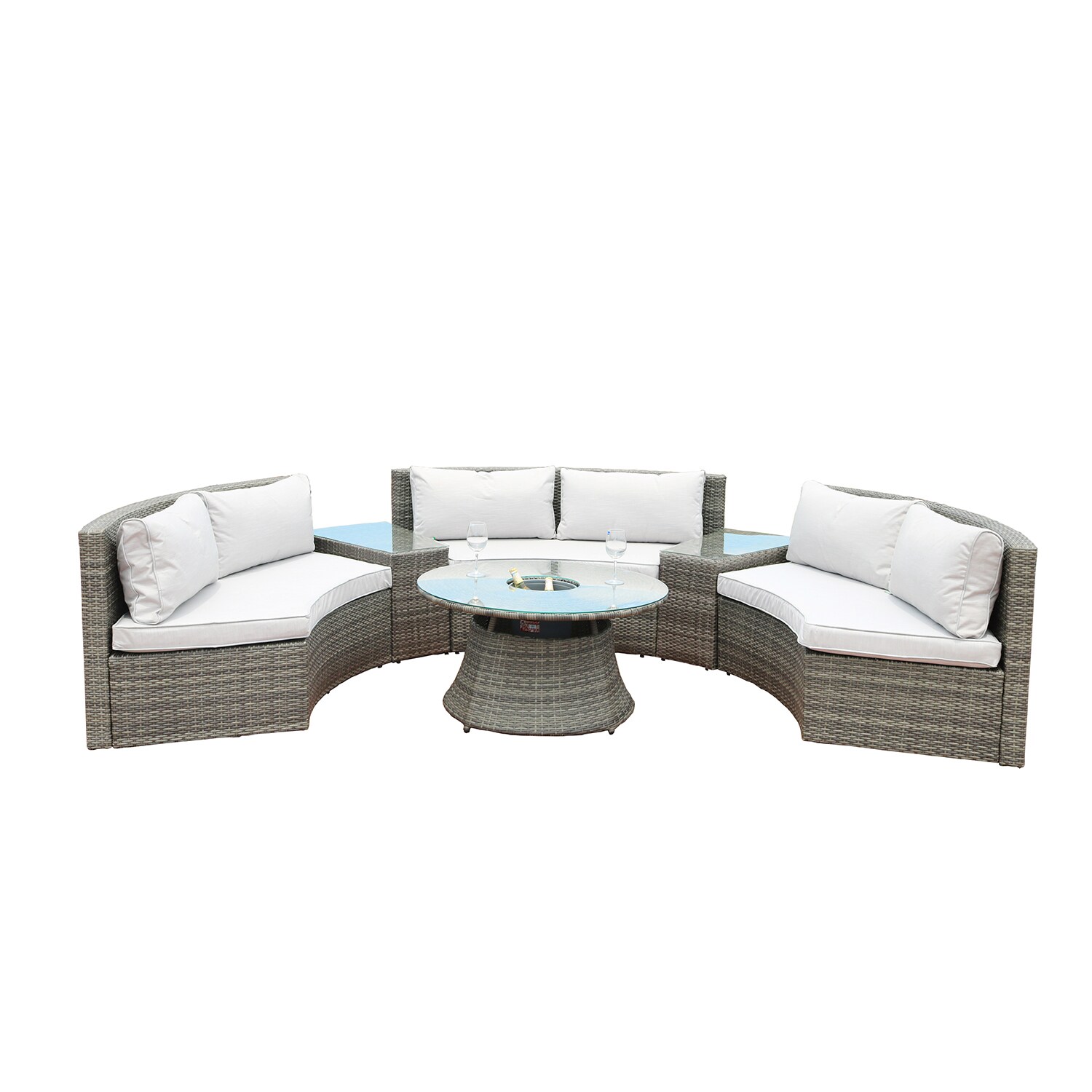 coast 6 piece rattan sectional