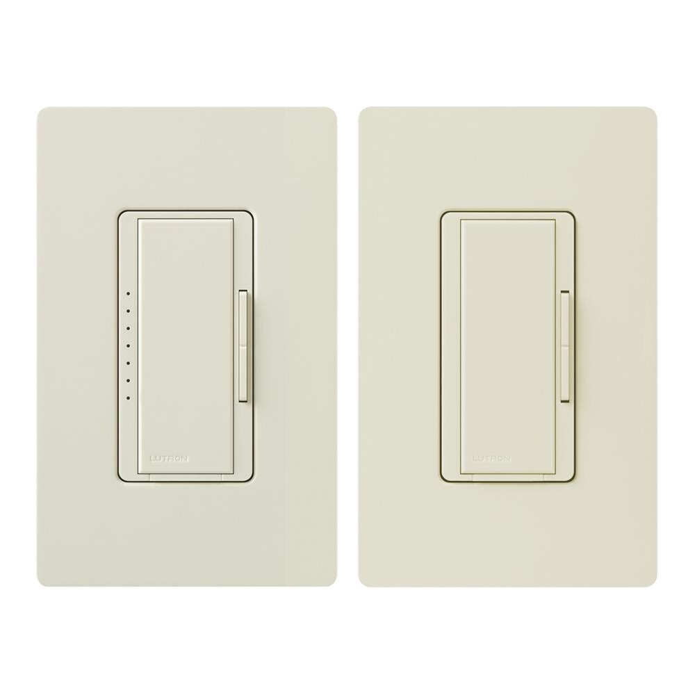 Lutron Maestro 150-Watt Double Pole 3 way/4 way White Indoor Dimmer Light Switch 