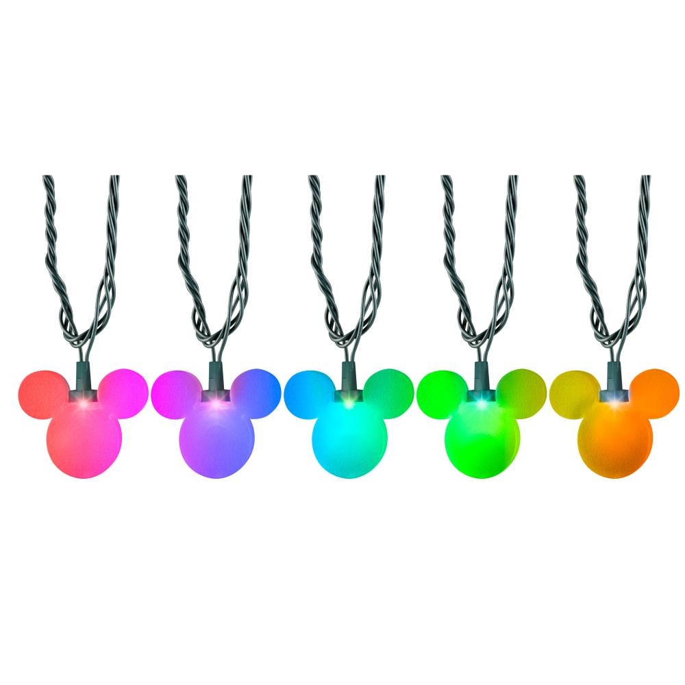 Details about   Christmas Disney Magic Holiday 24 Rainbow Wave LED Mickey Mouse String Lights 