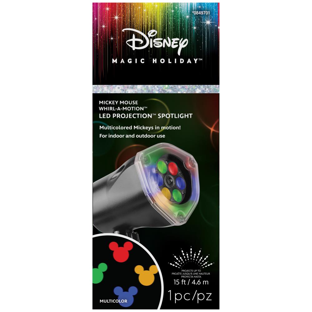 Disney Mickey Mouse Fantastic Flurry LED Projection Spotlight Outdoor Projector 