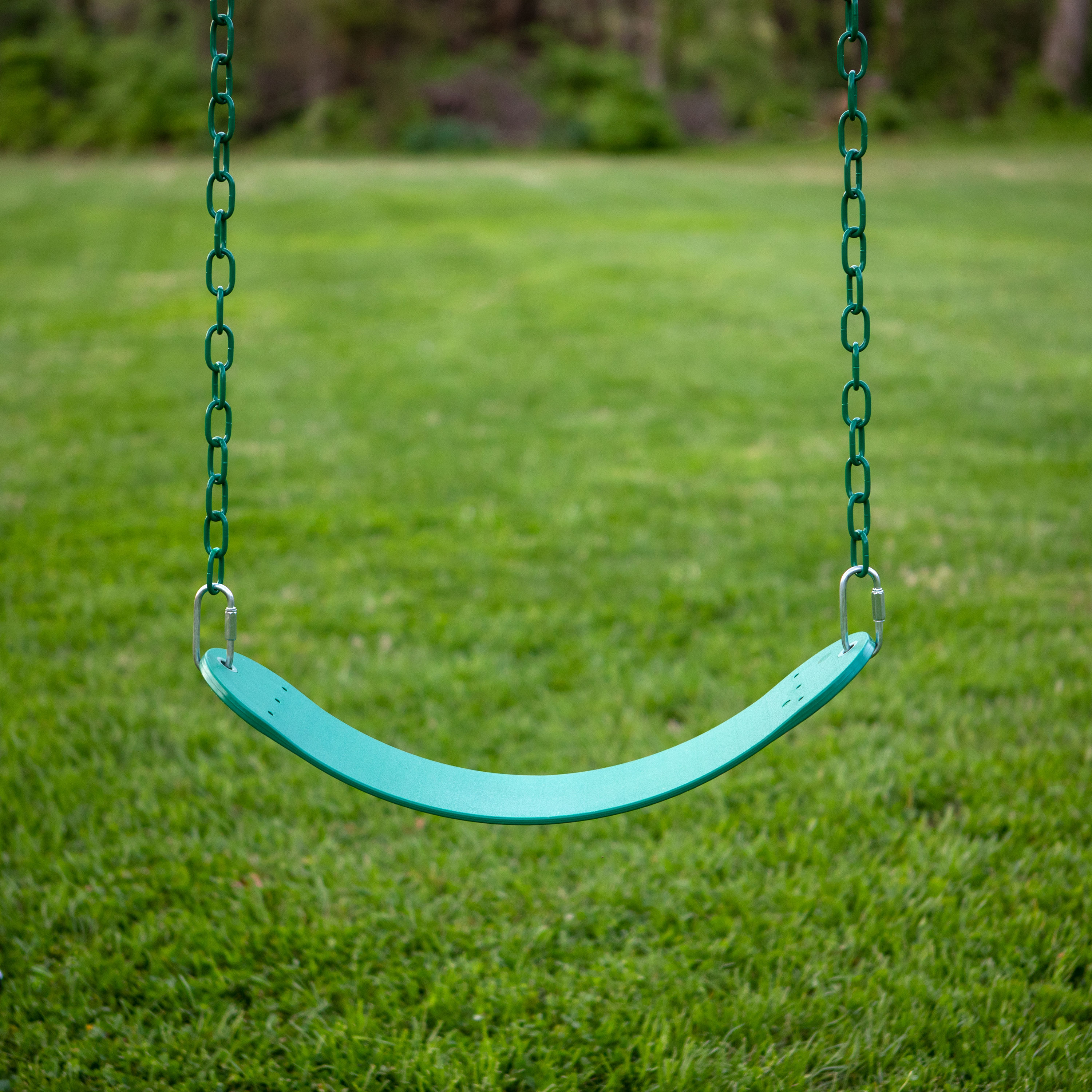 Swingset swing,play set,chained belt swing seat,playground accessory,kit,pvc,Grn 
