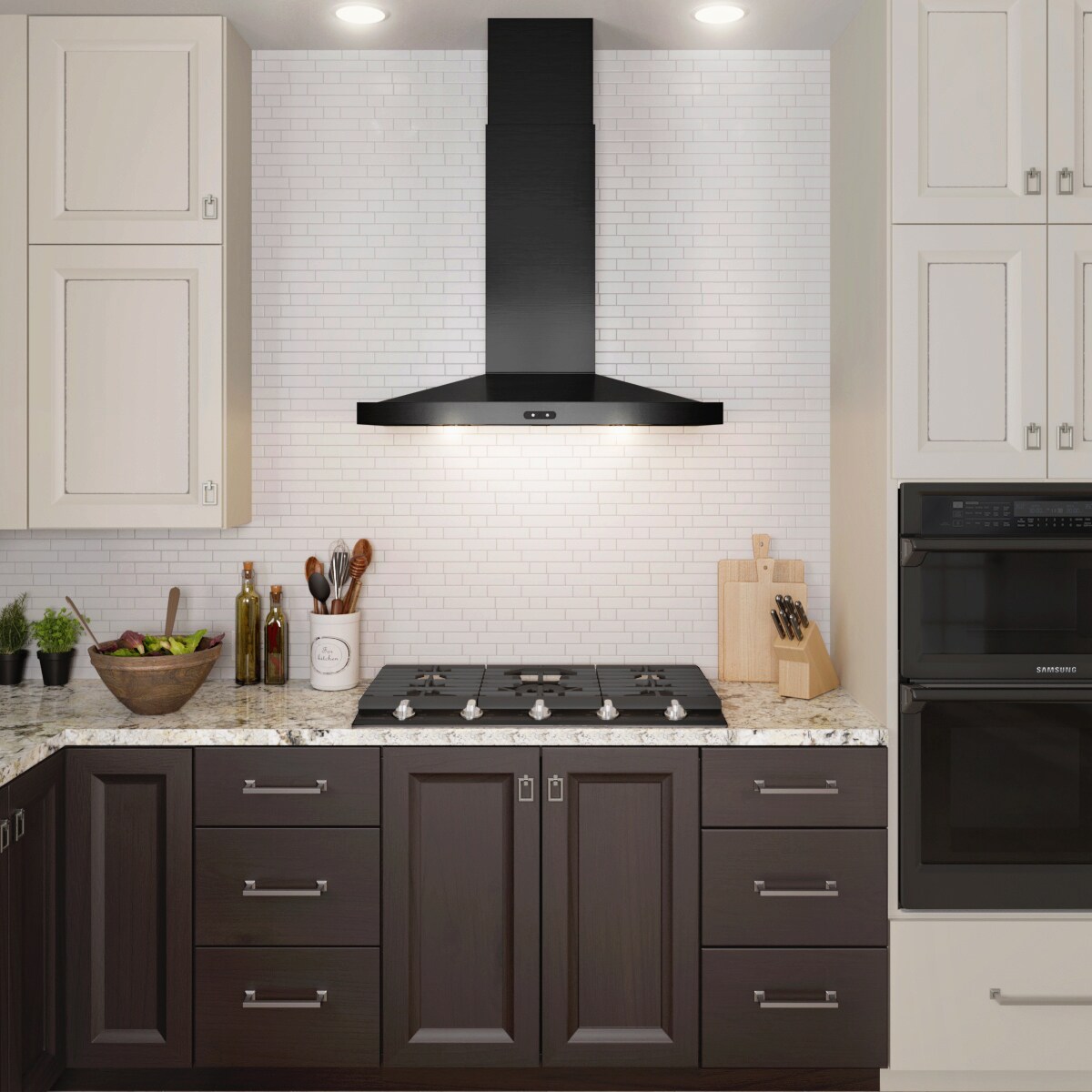 Broan 36in Ducted Black Stainless Steel WallMounted Range Hood in the