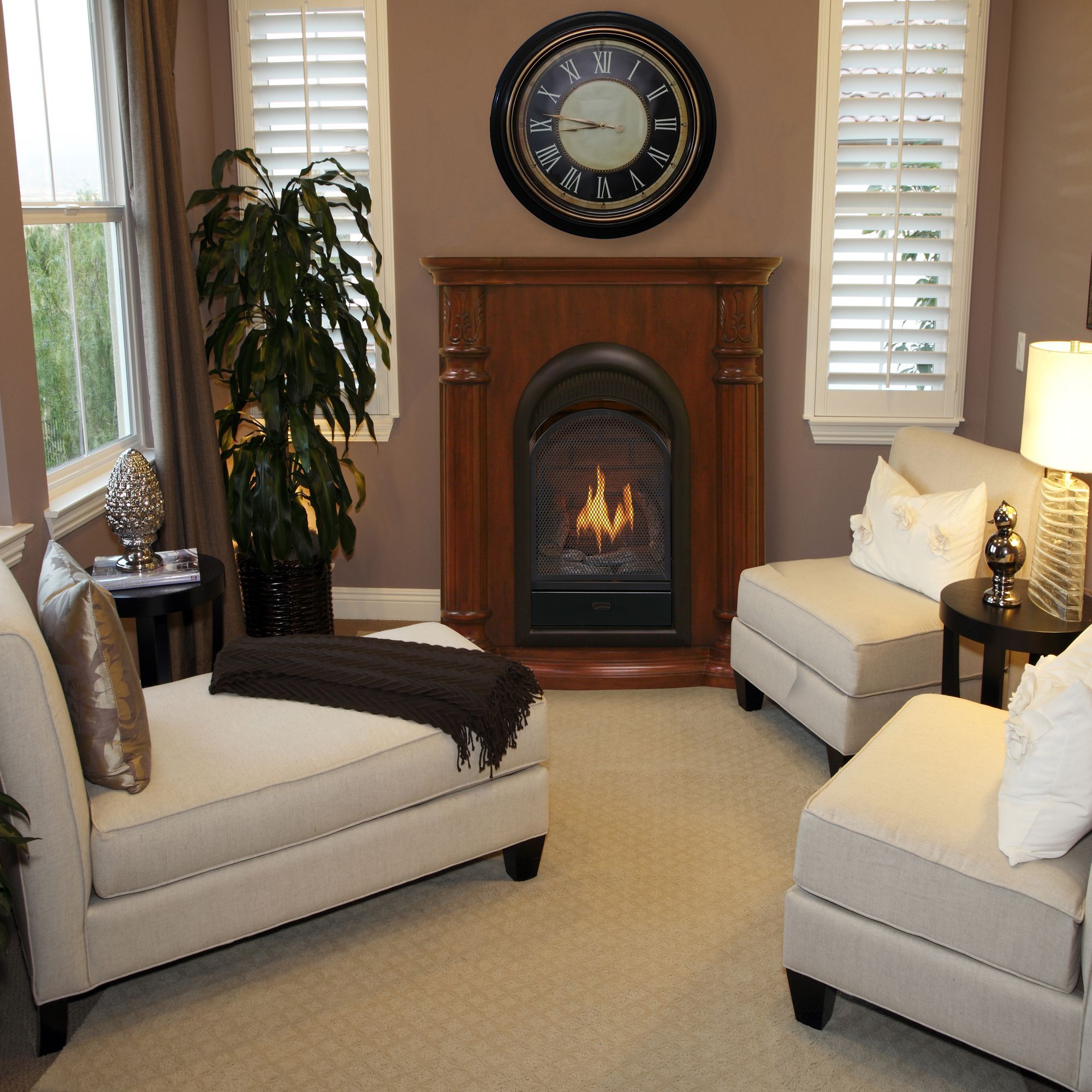 Bluegrass Living 385 In Black Ventless Natural Fireplace In The Gas Fireplaces Department At 0313