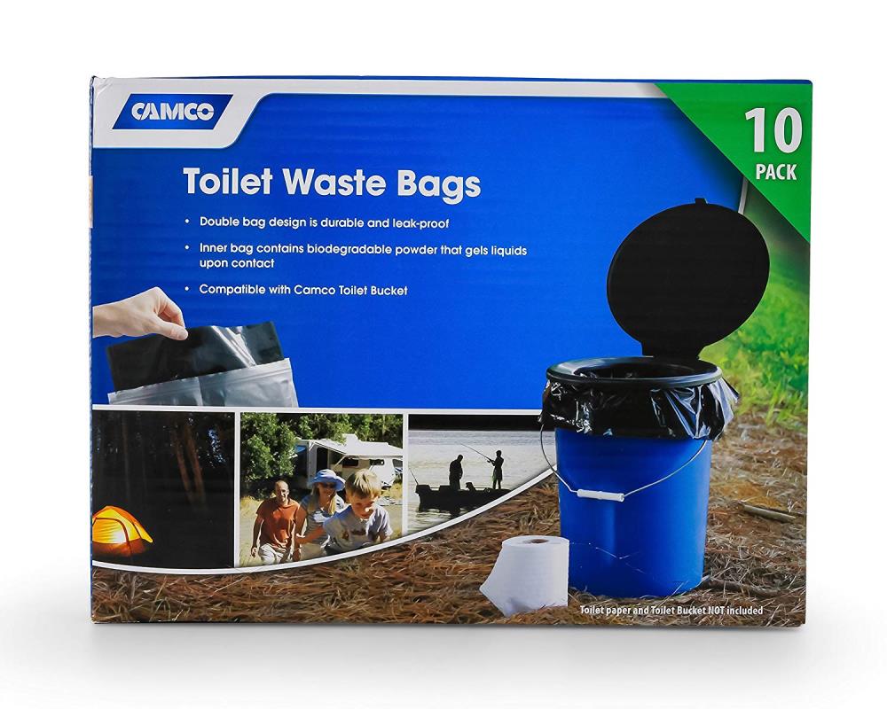Portable Toilet Bags Compostable Portable Toilet Liner Bags Filled With Abs... 