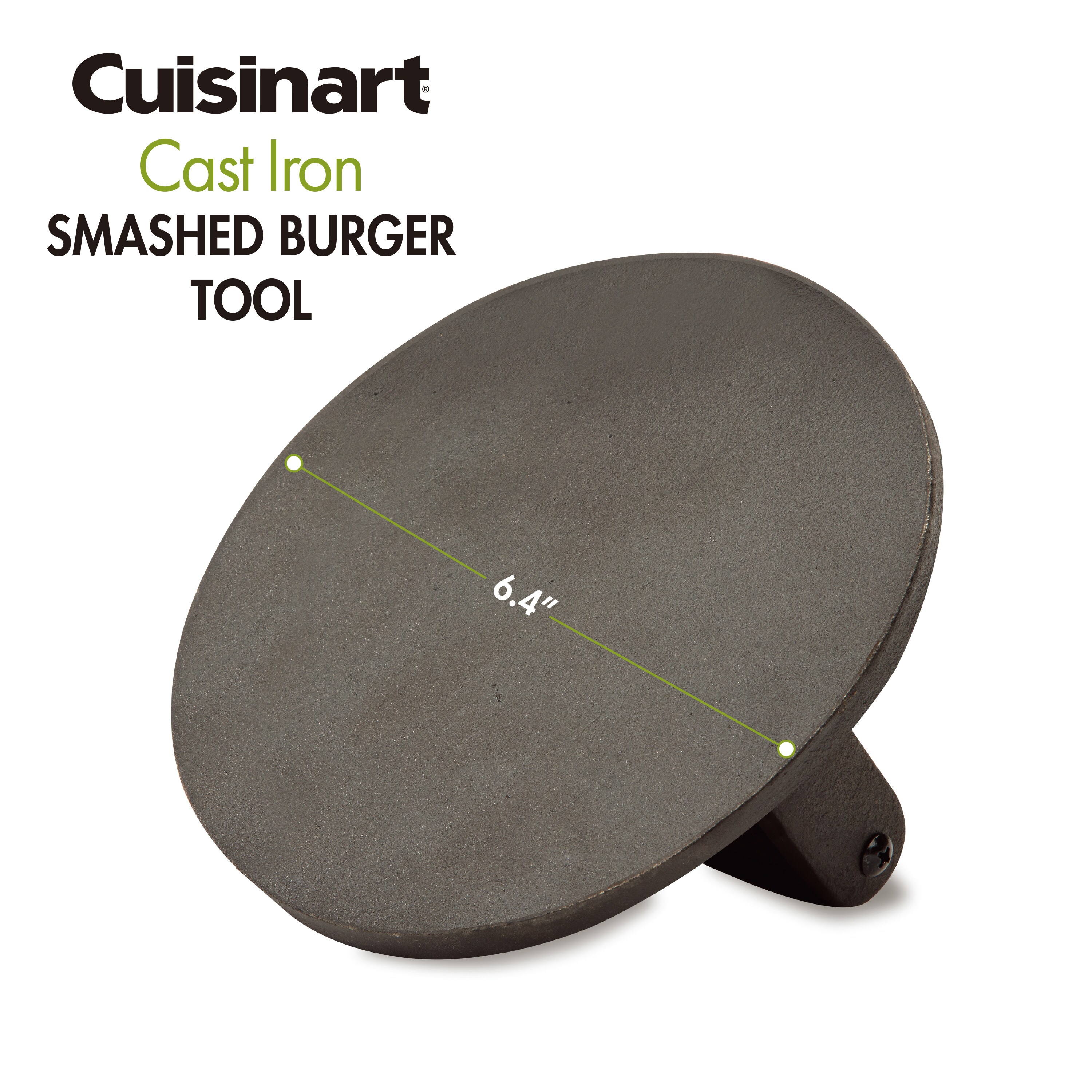 Smashed Burger Grill Press Cast Iron Heavy Duty Weight CISB-111 