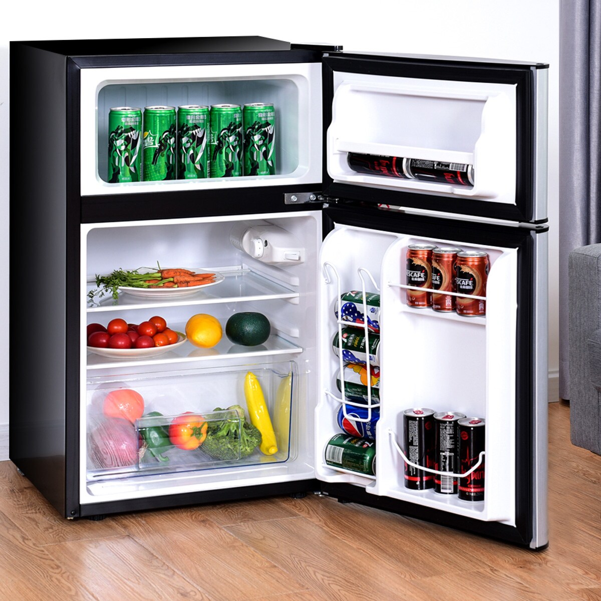 Ft Mini Fridge Compact Refrigerator Office Freezer Dorm Cooler Details about   New BLUE 3.2 Cu 