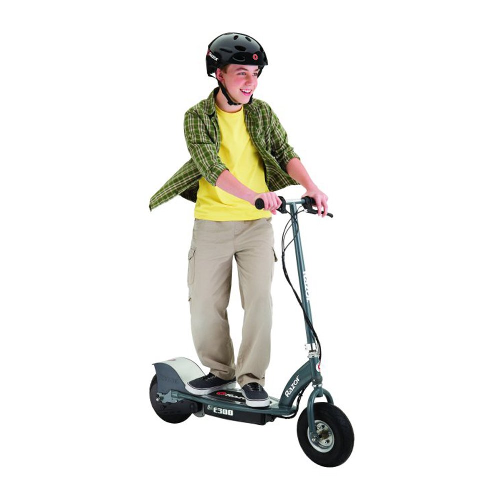 Razor E300 Electric Motorized Rechargeable Scooter Wtop Speed Of 15 Mph Gray In The Scooters 8760