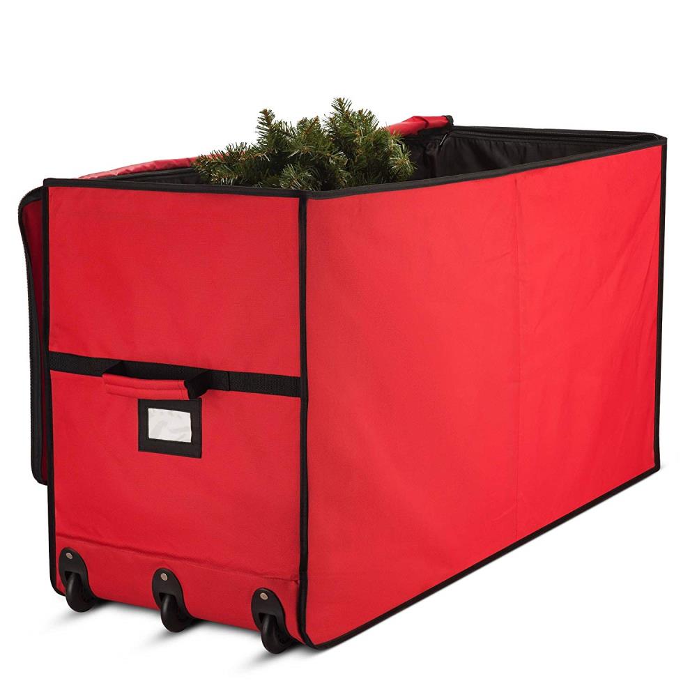 Heavy Duty Large Christmas Tree Storage Bag Red Waterproof Fits up to 7ft Tree 